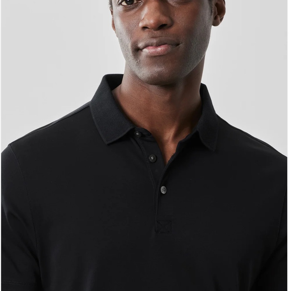 Robert Barakett Black Polo Shirt Classic Design - Picture 2 of 6
